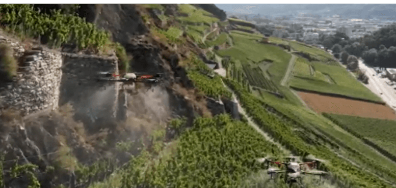 大疆农业、植保无人机、无人机打药、果树打药、农业、智能、科技农业、无人机播撒、统防统治