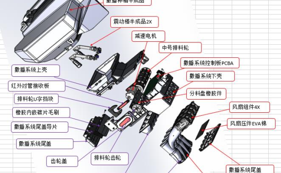 极飞XP2020款播撒器拆装 极飞xp20播撒器安装